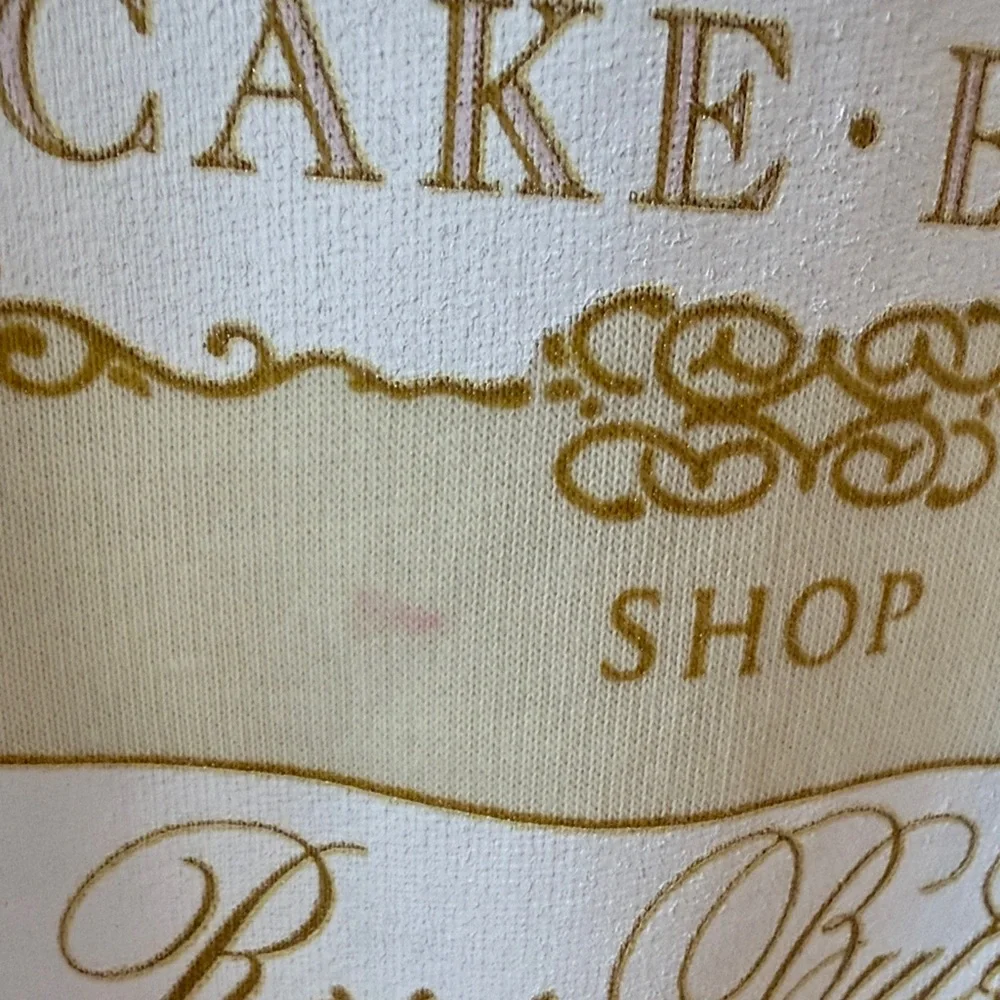Cake Cream Yellow 'Cake-Bake Shop Rosé Bubbles' Graphic Sweatshirt - Picture 5 of 5